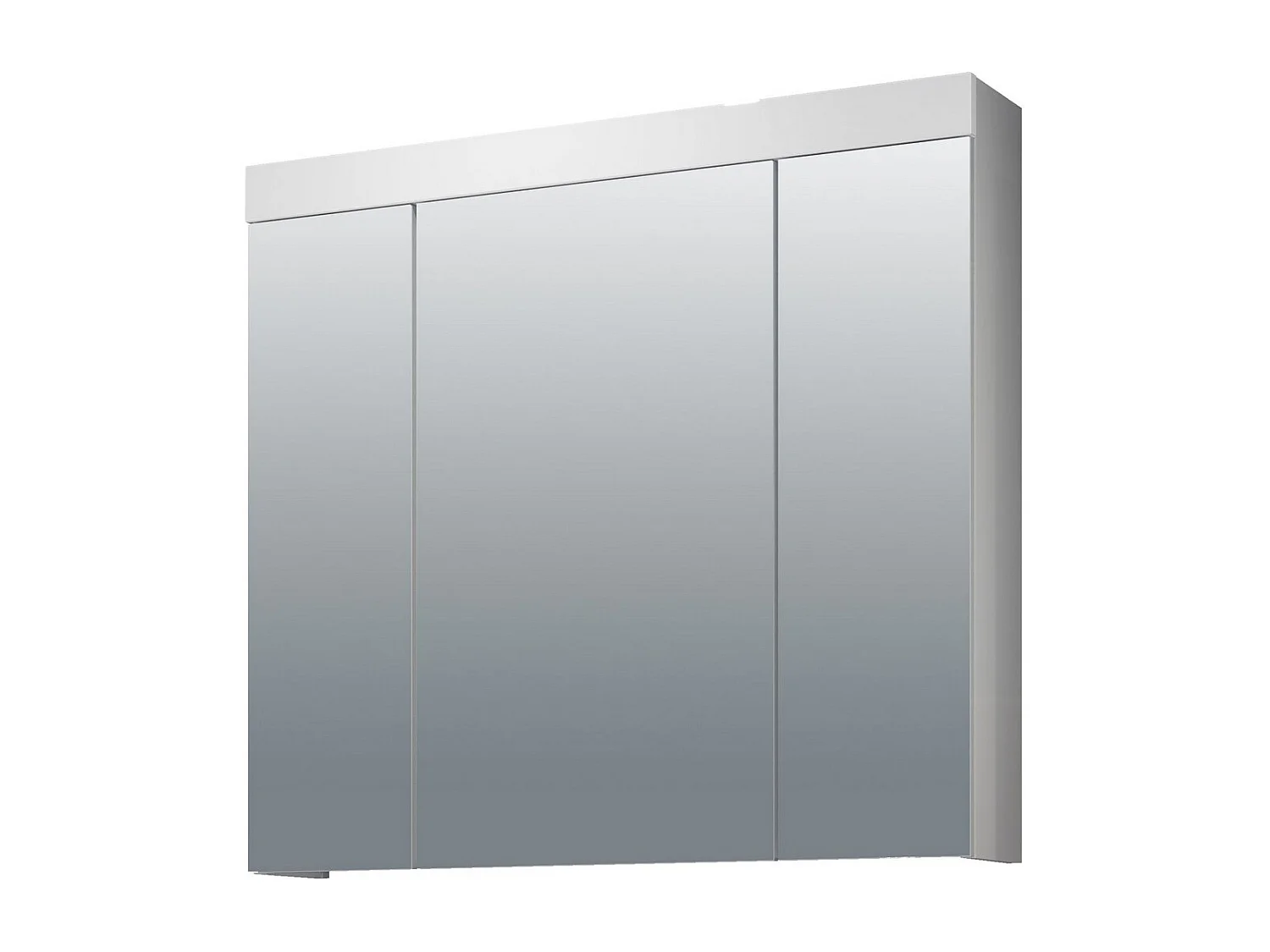Pensile Bagno con Specchio Devon, Bianco, 80x75x16 cm, EPIKASA