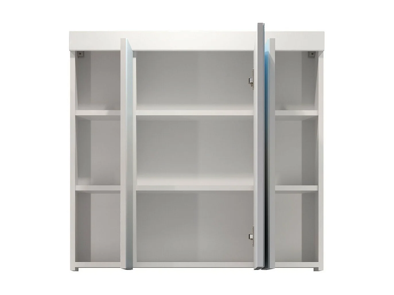 Pensile Bagno con Specchio Devon, Bianco, 80x75x16 cm, EPIKASA