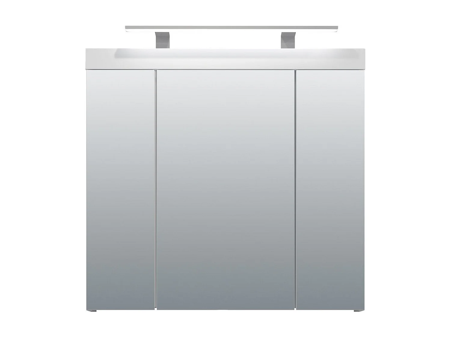 Pensile Bagno con Specchio Devon, Bianco, 80x75x16 cm, EPIKASA