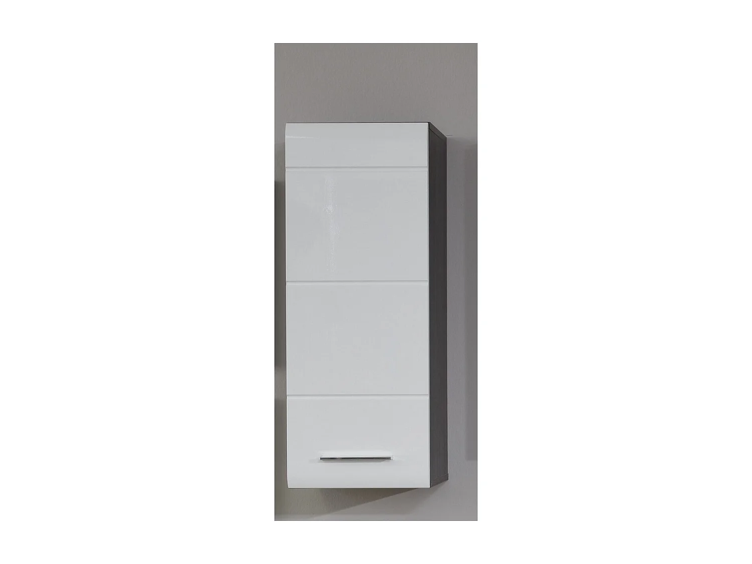 Armoire Murale de Salle de Bain Line, Blanc, 30x24x77 cm, Seven Design