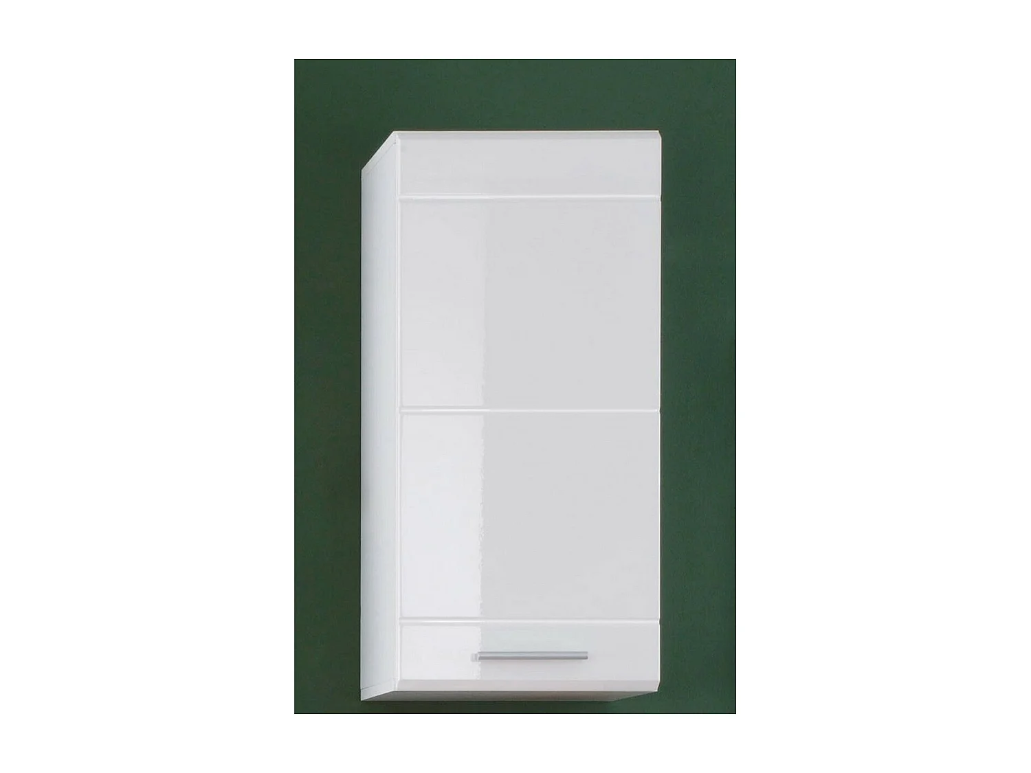 Armoire Murale de Salle de Bain Mezzo, Blanc, 37x23x77 cm, Seven Design
