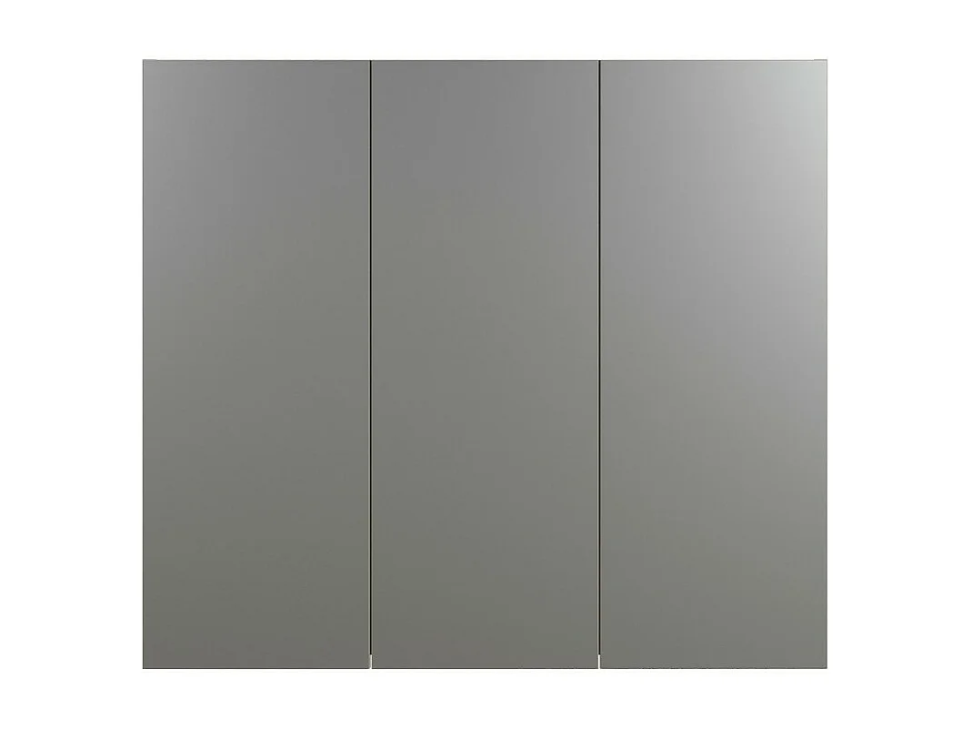 Armoire Murale de Salle de Bain avec Miroir Pure, Anthracite, 90x20x80 cm, Seven Design