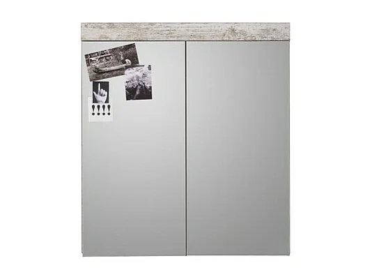 Armoire Murale de Salle de Bain avec Miroir Boom, Marron, 72x17x79 cm, Seven Design