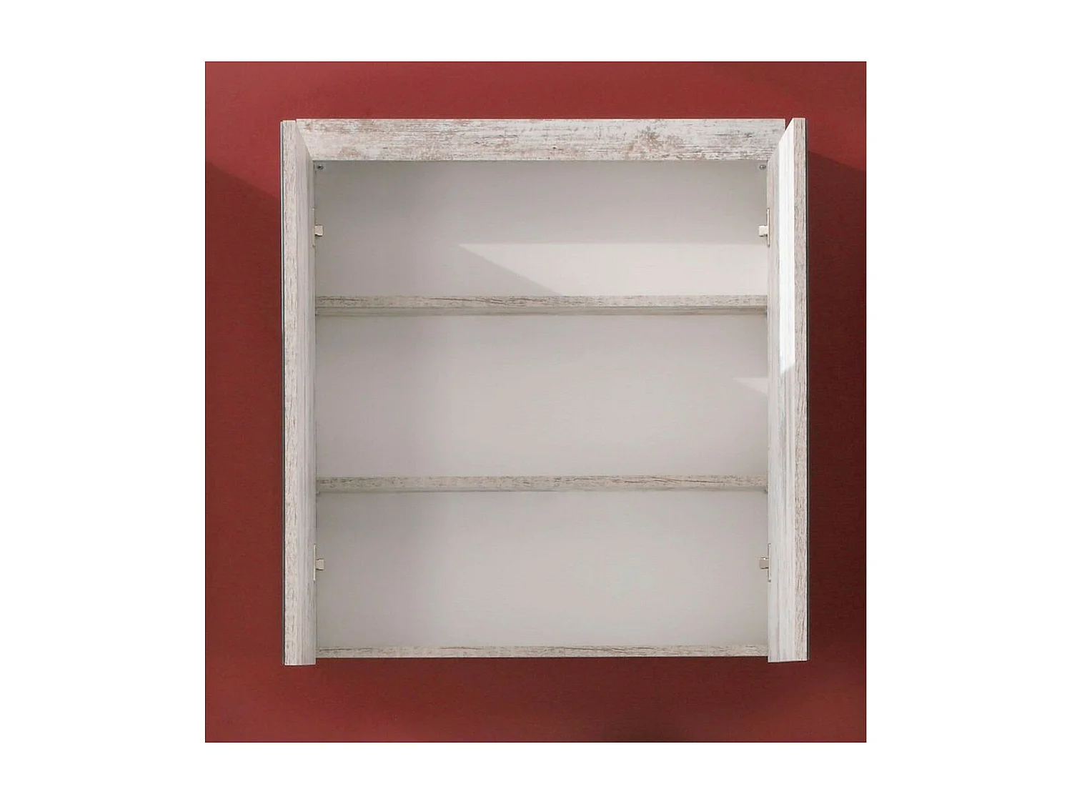 Armoire Murale de Salle de Bain avec Miroir Boom, Marron, 72x17x79 cm, Seven Design