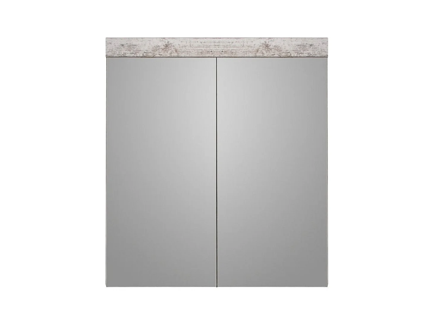 Armoire Murale de Salle de Bain avec Miroir Boom, Marron, 72x79x17 cm, EPIKASA