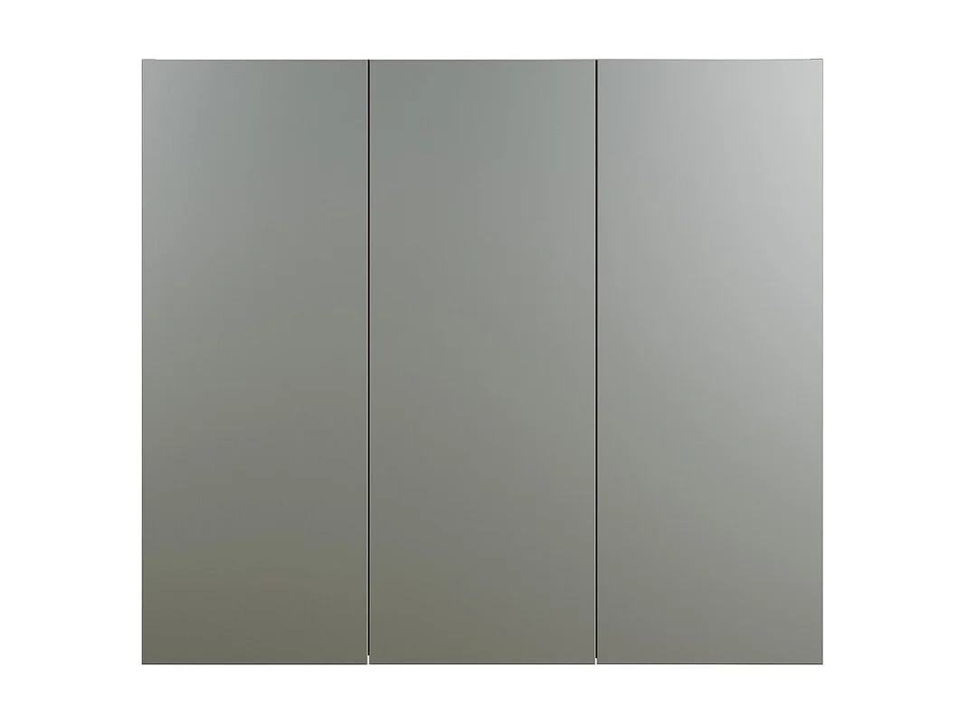 Pensile Bagno con Specchio Pure, Grigio, 90x80x20 cm, EPIKASA