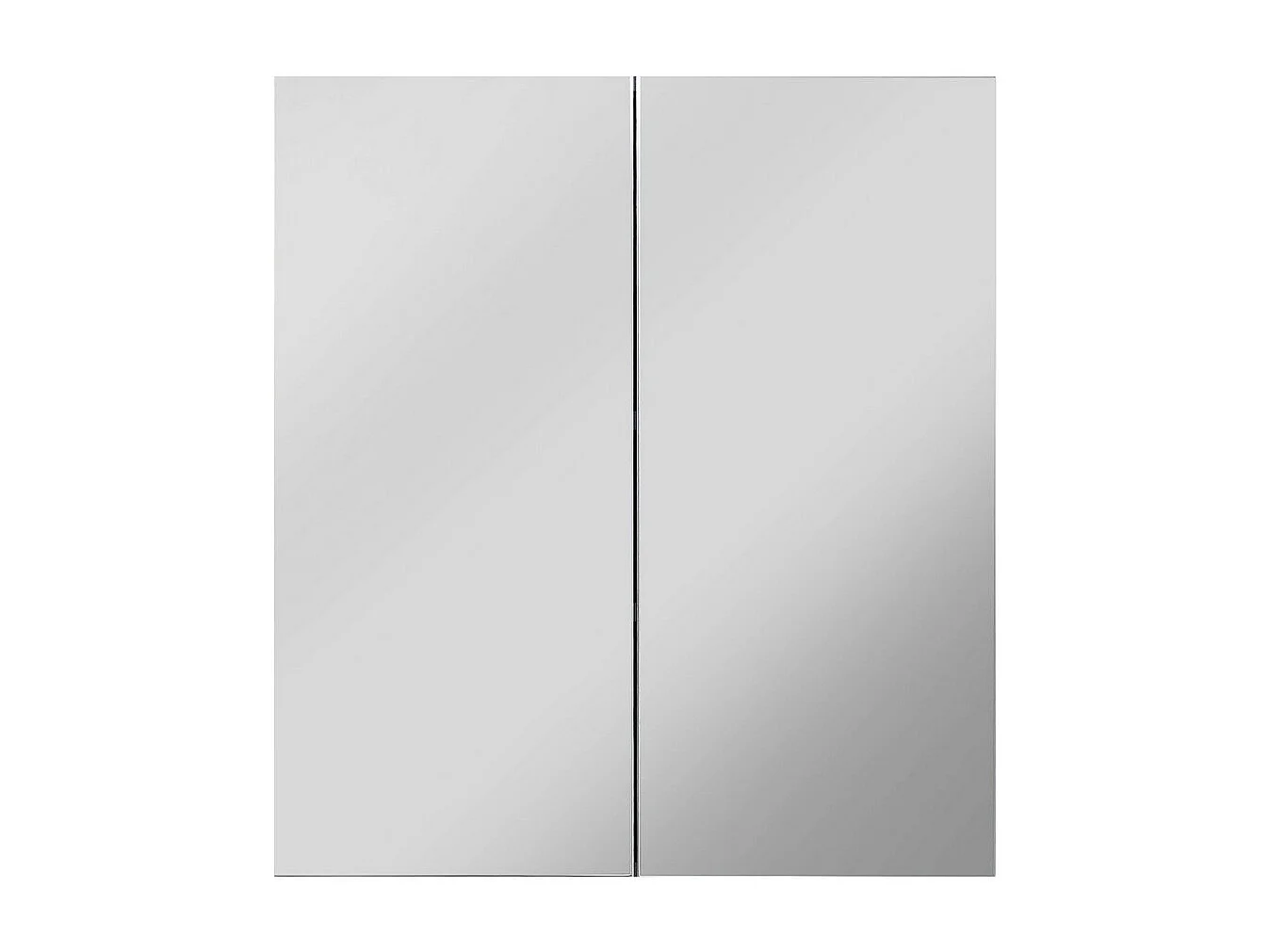 Armoire Murale de Salle de Bain avec Miroir Line 1, Blanc, 60x18x67 cm, Seven Design