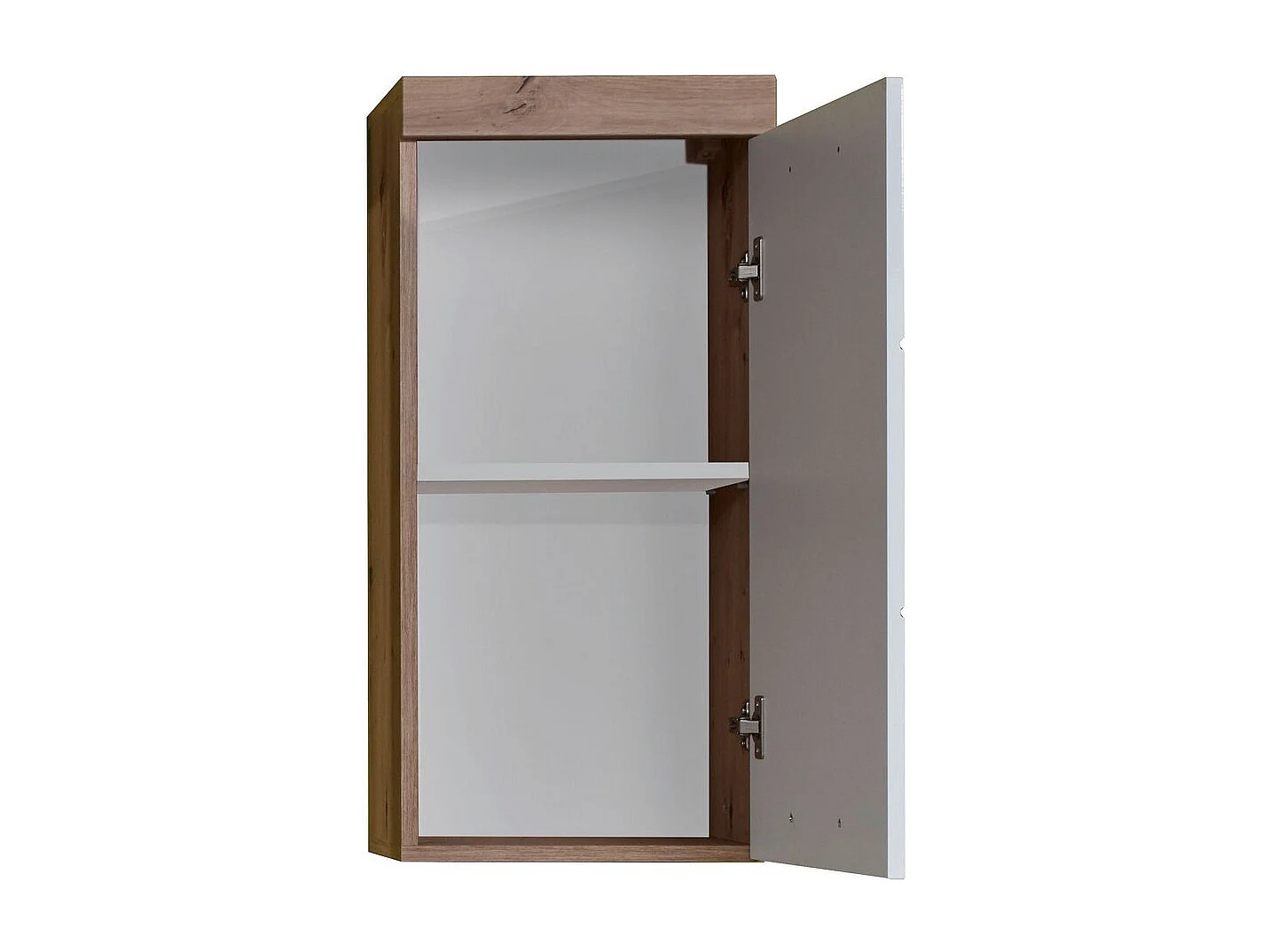 Armoire Murale de Salle de Bain Amanda 9, Blanc, 37x23x77 cm, Seven Design