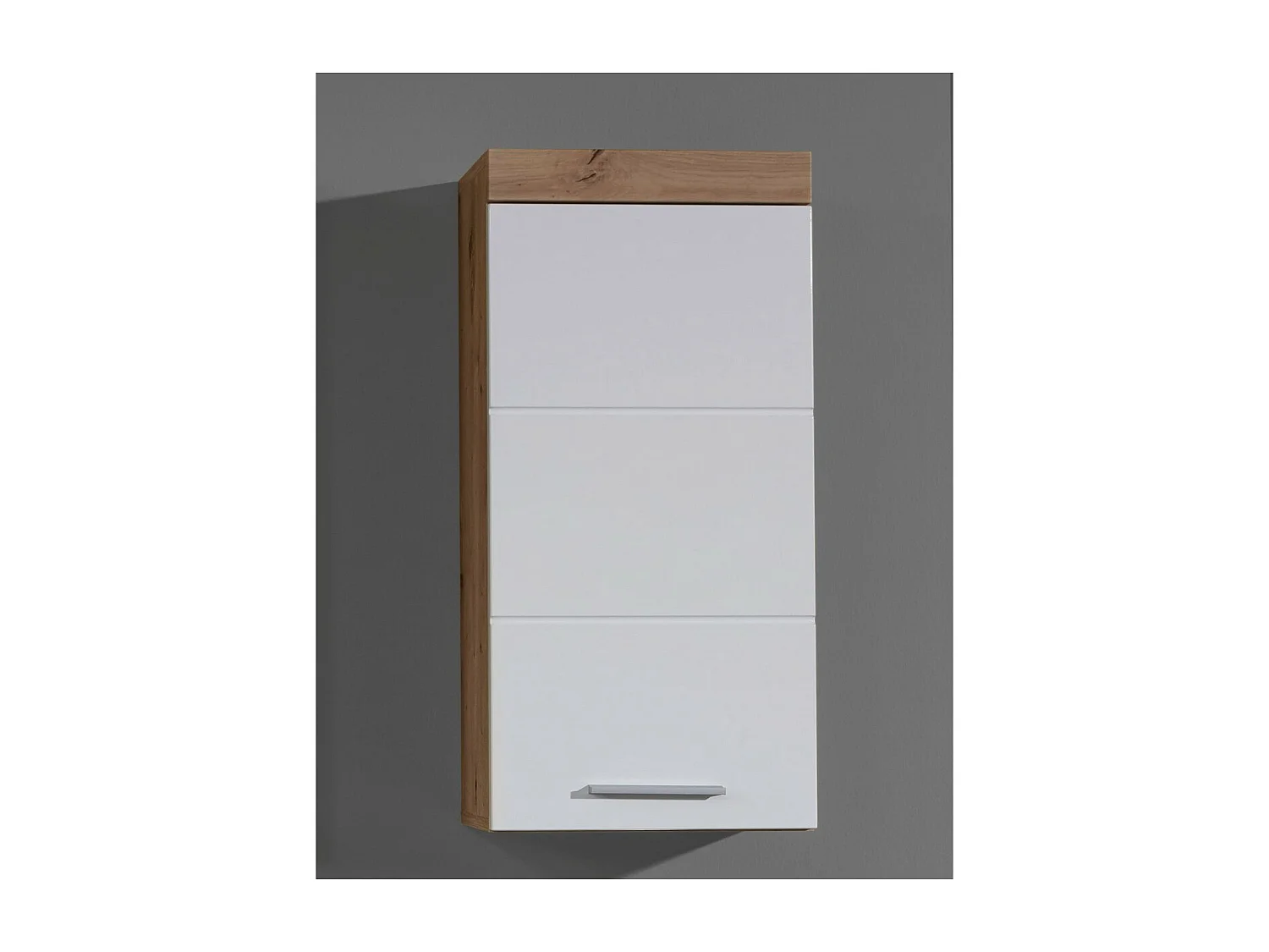 Armoire Murale de Salle de Bain Amanda 9, Blanc, 37x23x77 cm, Seven Design