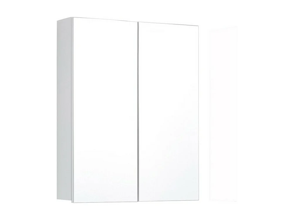 Armoire Murale de Salle de Bain avec Miroir Line, Blanc, 60x18x67 cm, Seven Design