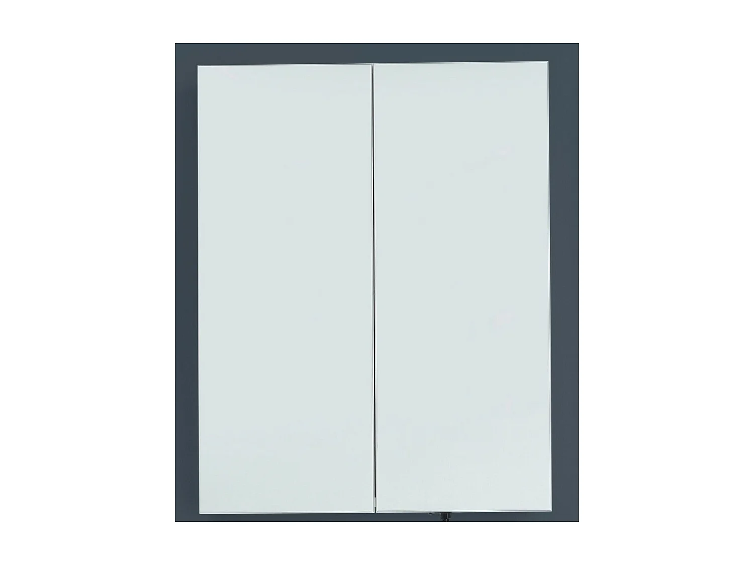 Armoire Murale de Salle de Bain avec Miroir Line, Blanc, 60x18x67 cm, Seven Design