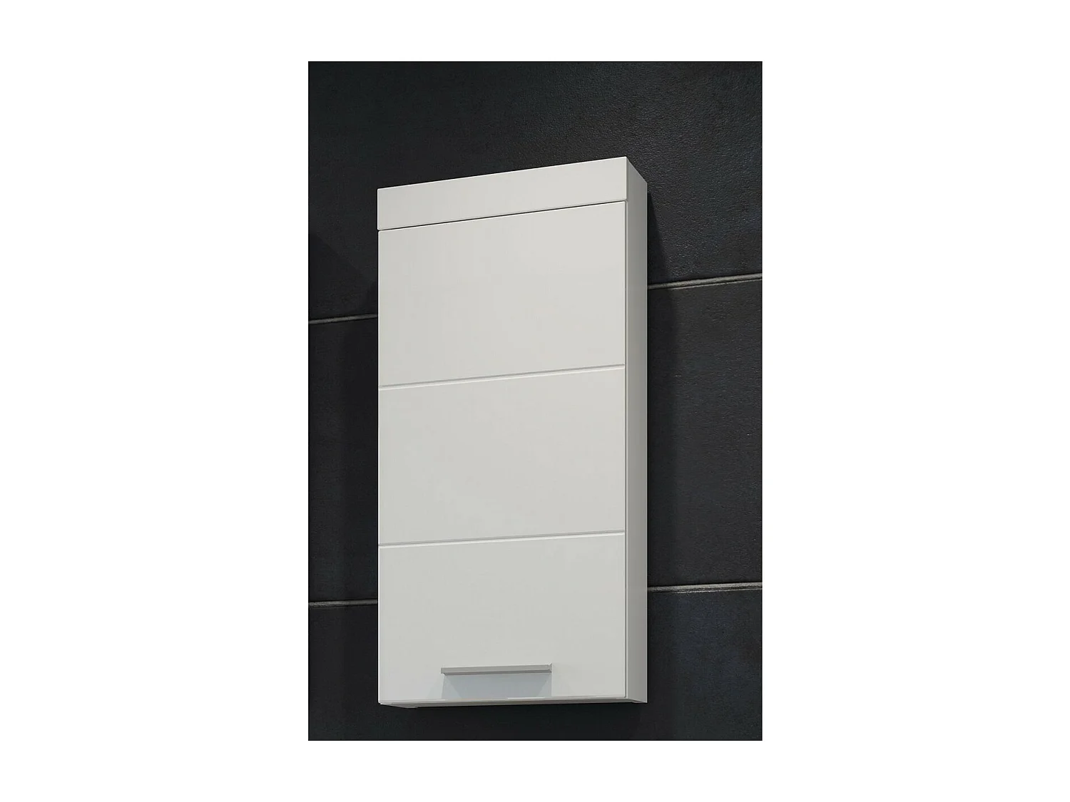 Armoire Murale de Salle de Bain Devon, Blanc, 35x16x75 cm, Seven Design