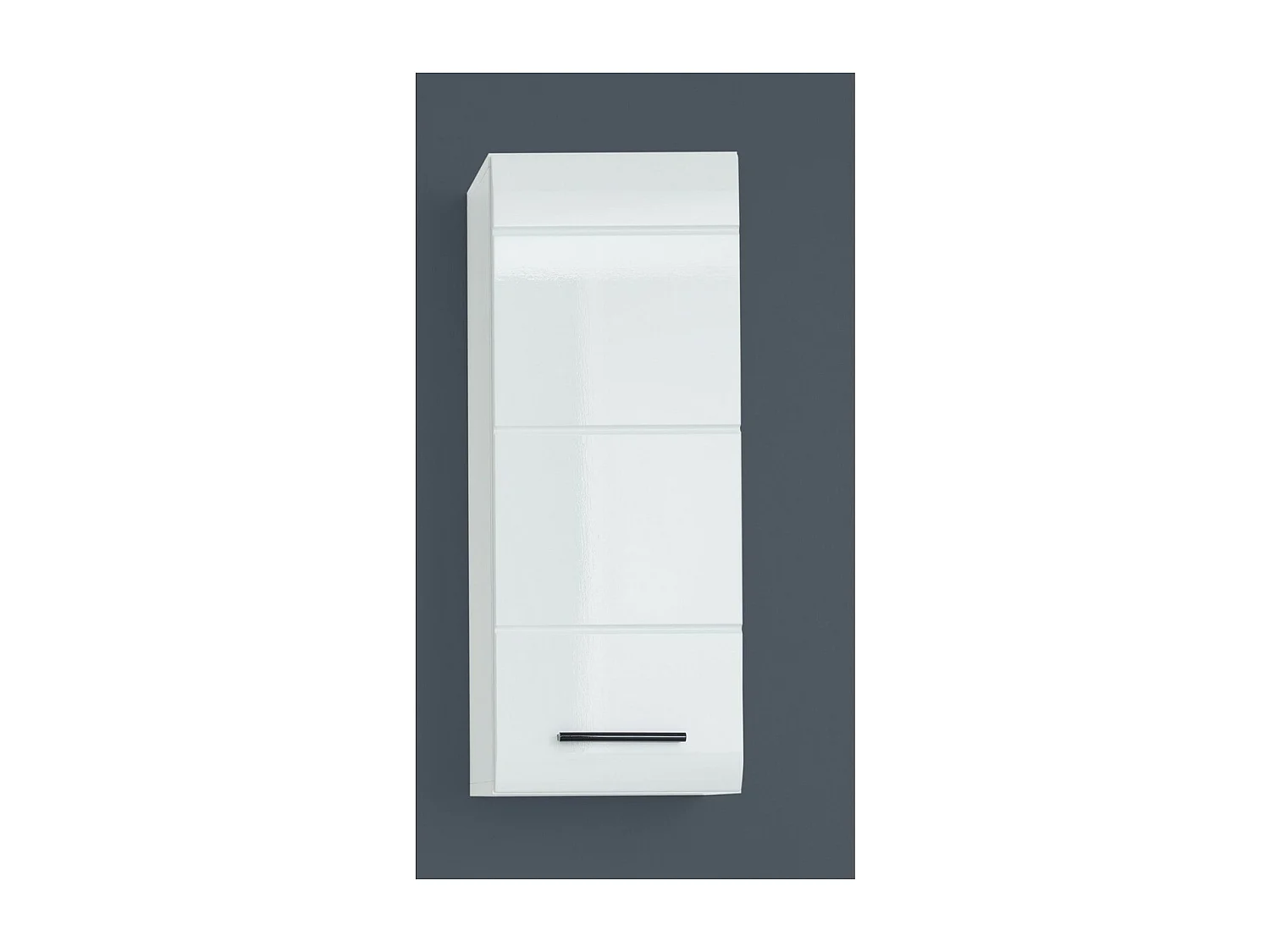 Armoire Murale de Salle de Bain Skin, Blanc, 30x23x77 cm, Seven Design