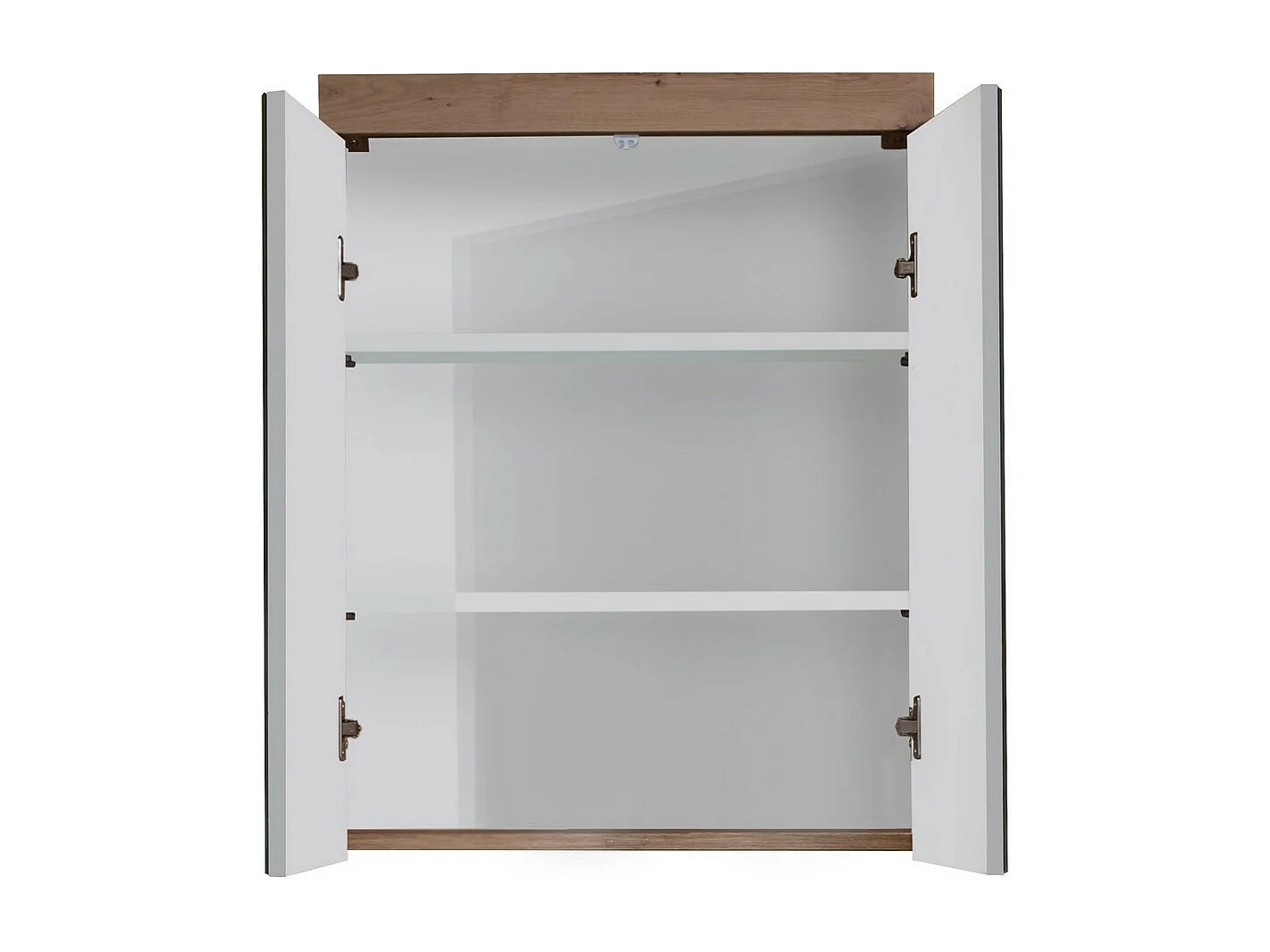 Pensile Bagno con Specchio Amanda, Marrone, 60x77x17 cm, EPIKASA