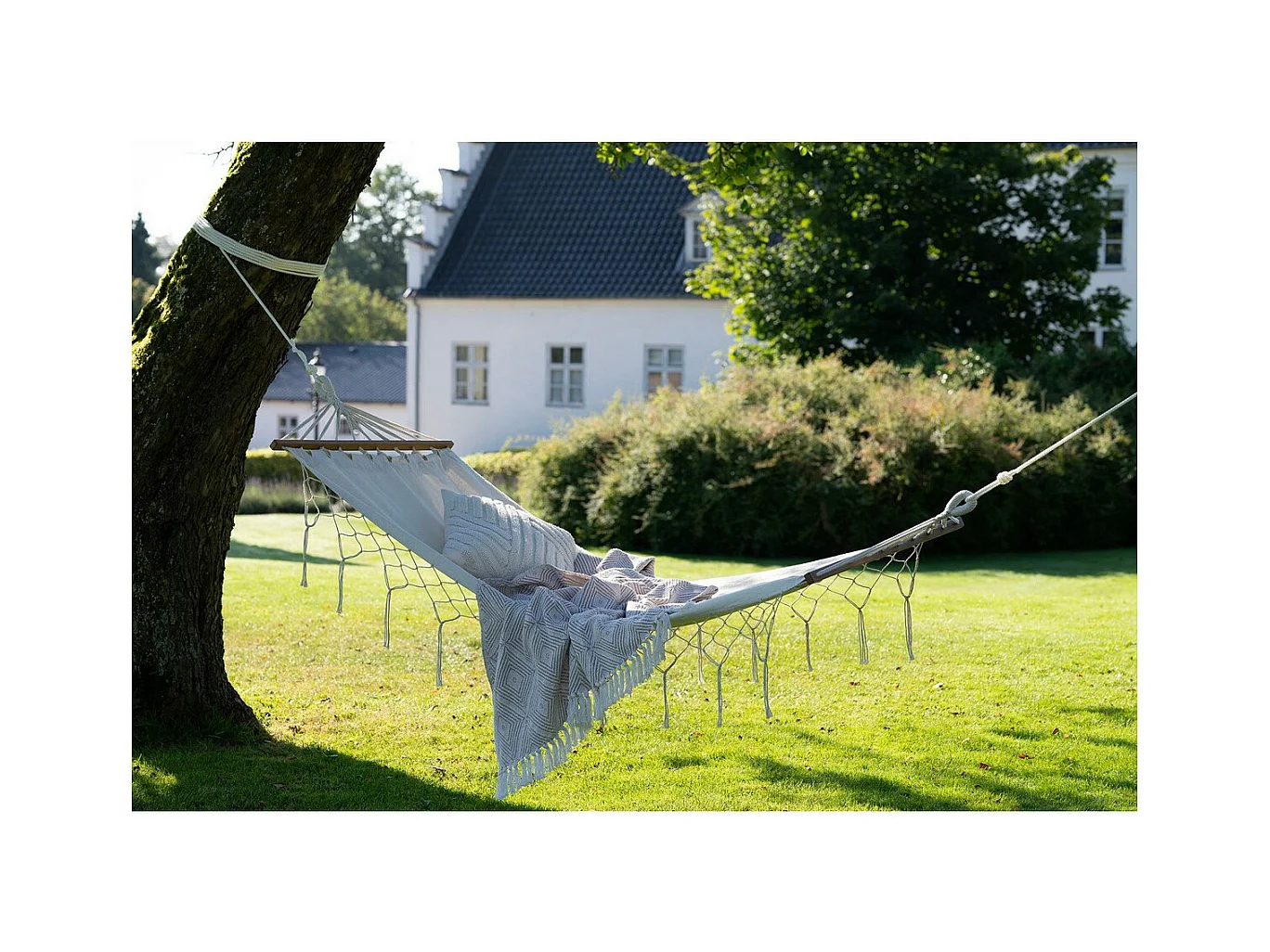 Hamak Edessa, Biały, 80x200x3 cm, EPIKASA