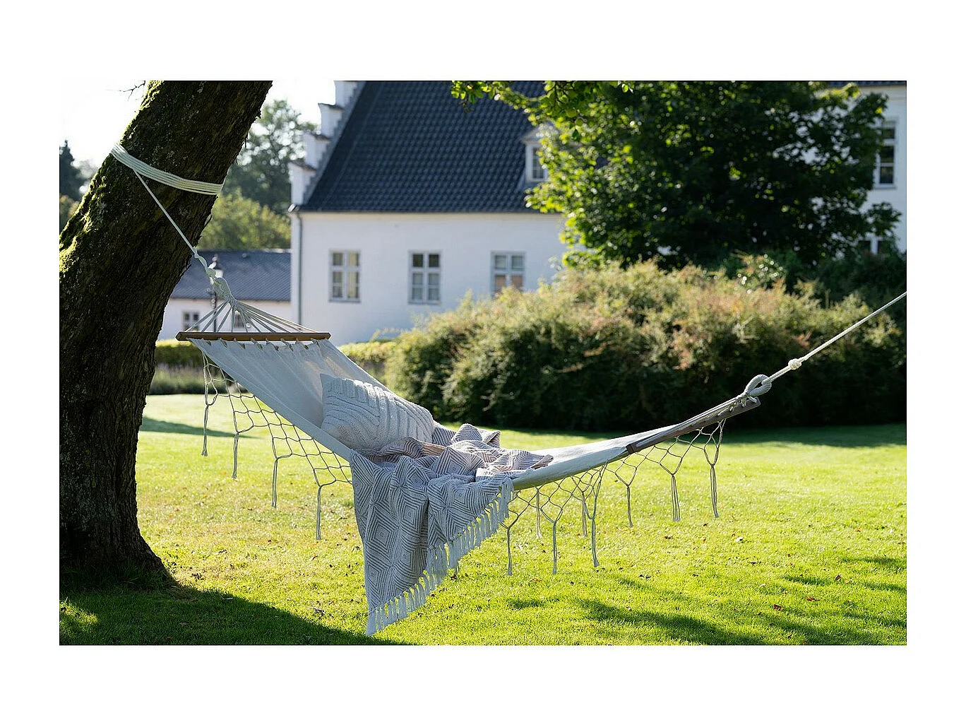 Hamak Edessa, Biały, 80x200x3 cm, Seven Design