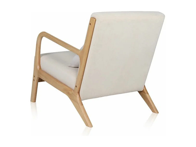 Butaca Elka Beige - Madera natural