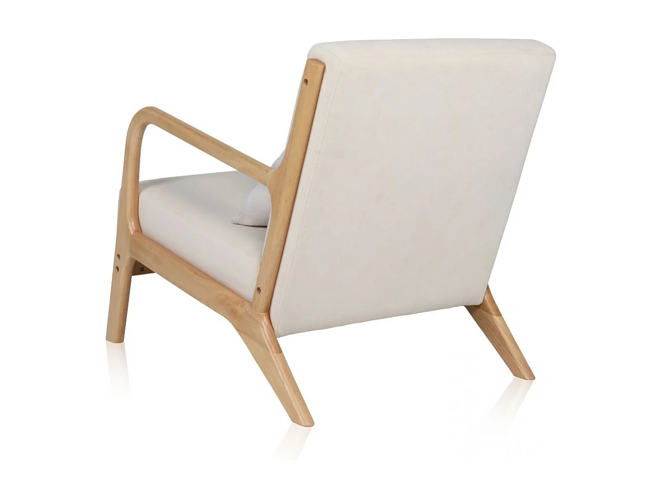 Butaca Elka Beige - Madera natural