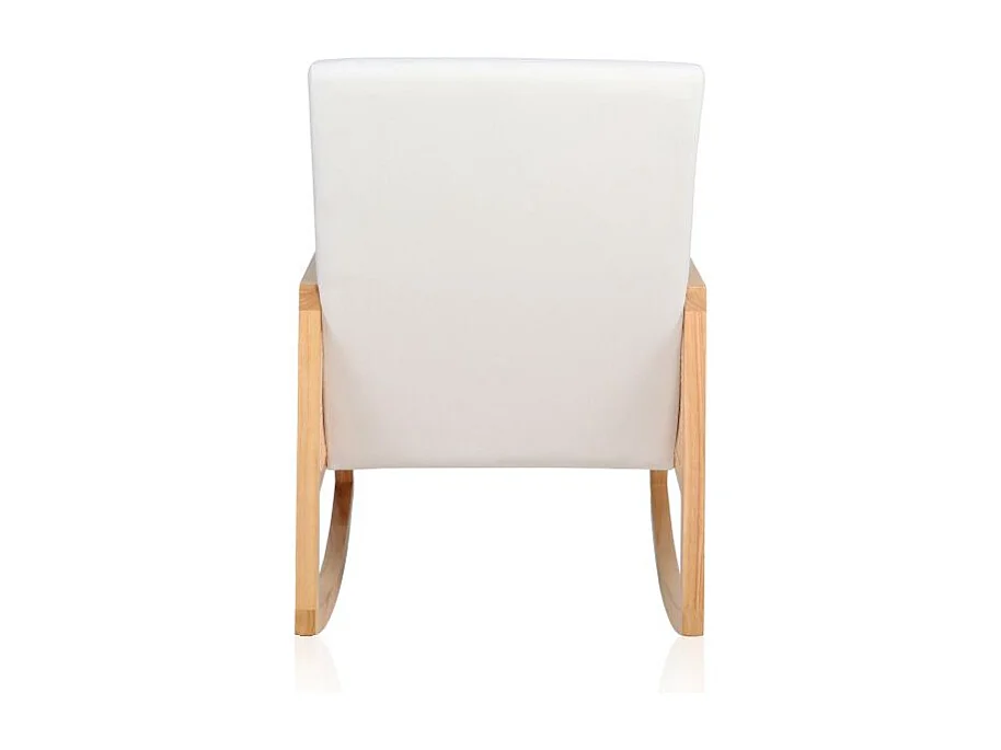 Butaca Mecedora Ember Crema - Ratán