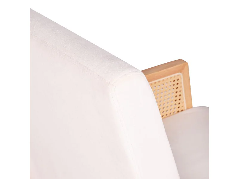 Butaca Mecedora Ember Crema - Ratán