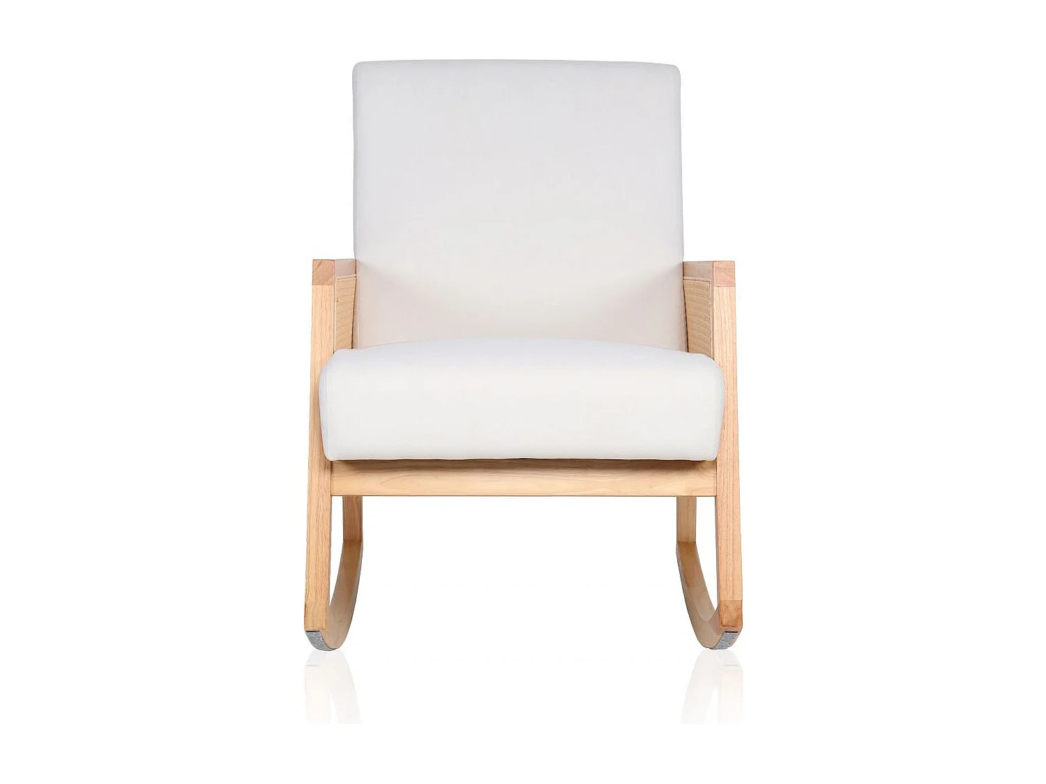 Butaca Mecedora Ember Crema - Ratán