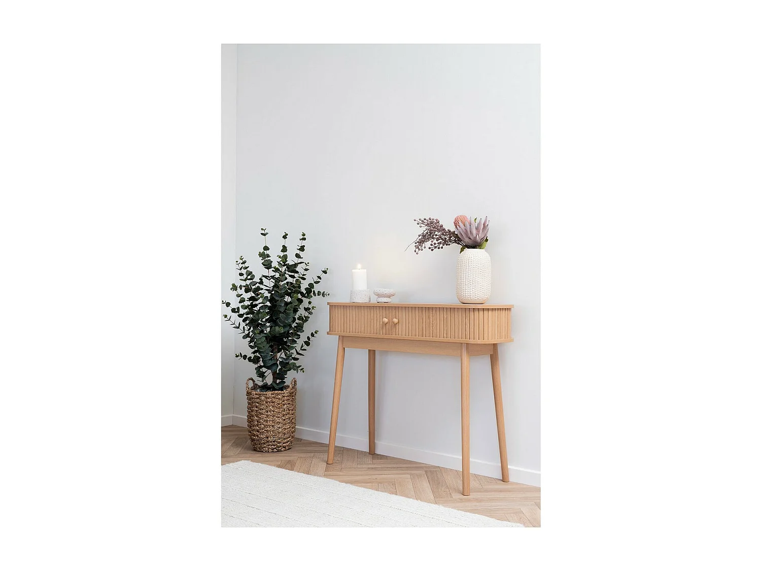 Table Console Nikko, Marron, 100x30x80,5 cm, Seven Design