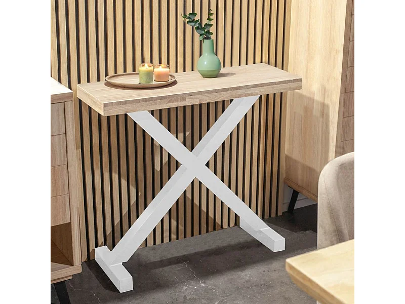 Recibidor consola Xeon Roble salvaje - Blanco