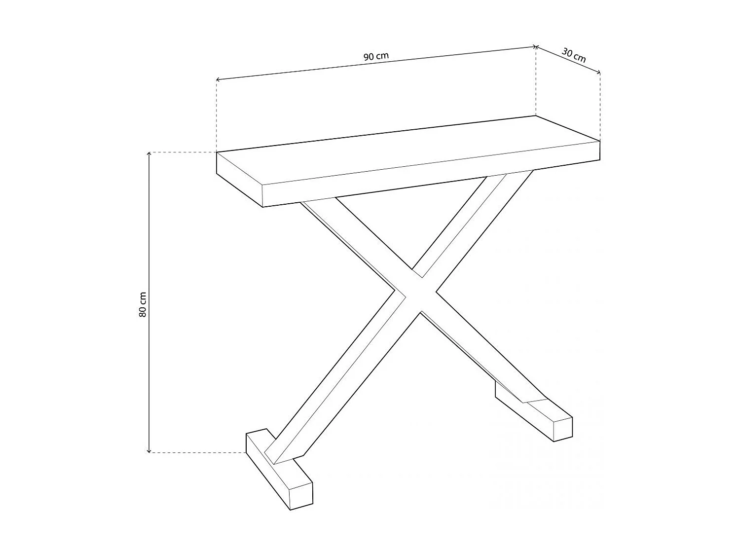 Recibidor consola Xeon Roble salvaje - Blanco