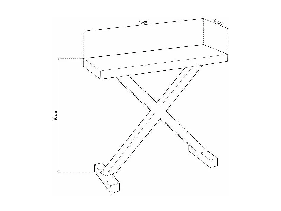 Recibidor consola Xeon Roble salvaje - Negro