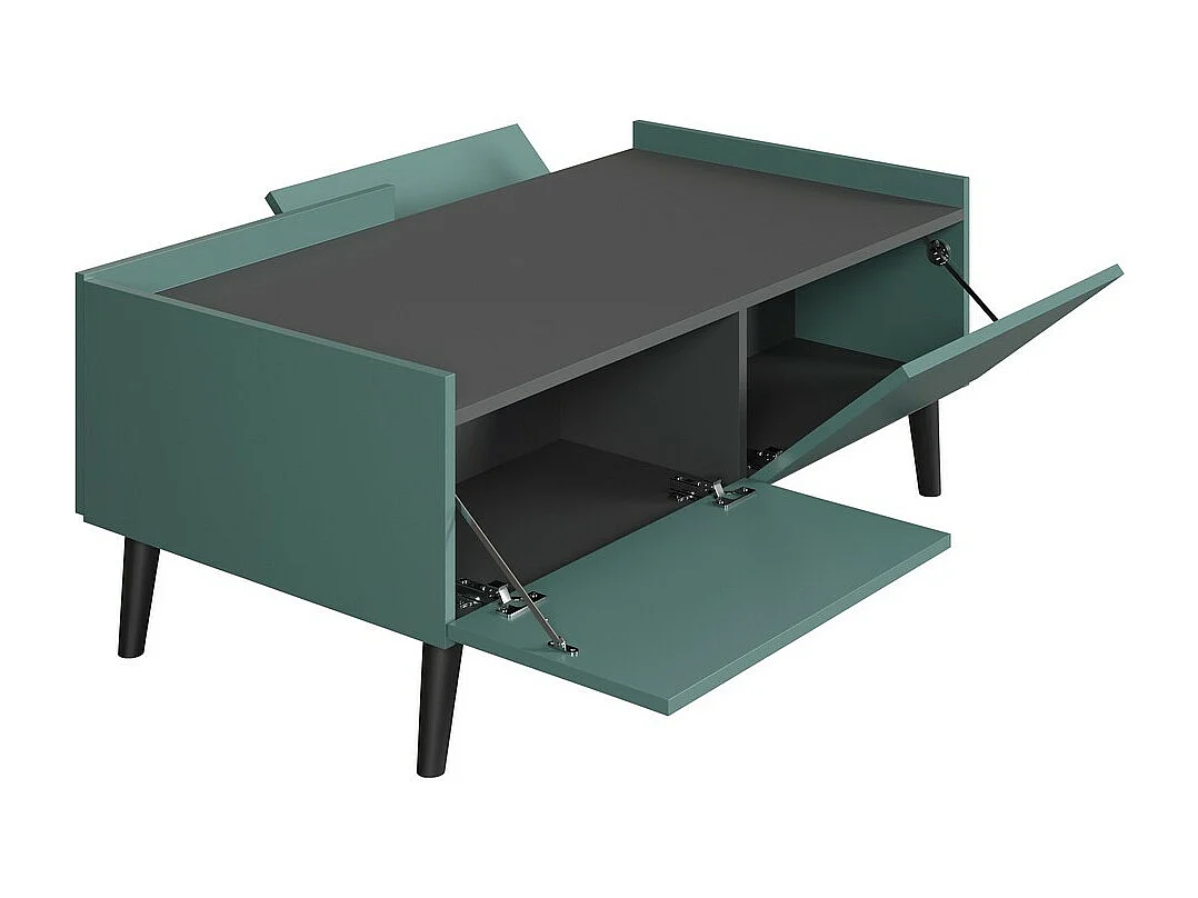 Table d'Appoint Melton, Bleu, 110x44x60 cm, Seven Design