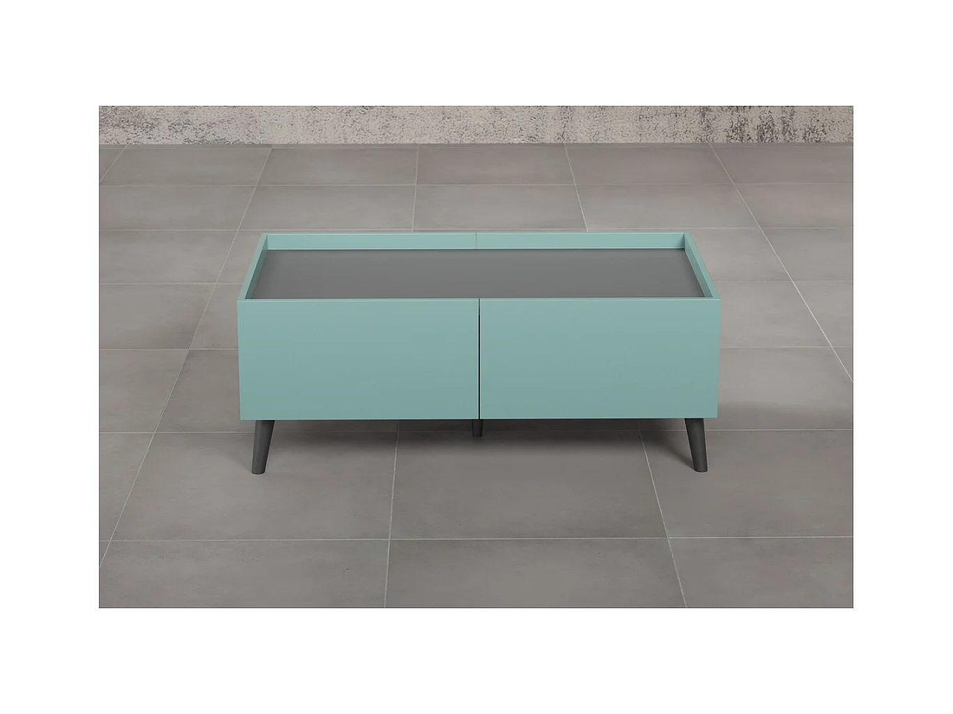 Table d'Appoint Melton, Bleu, 110x44x60 cm, Epikasa