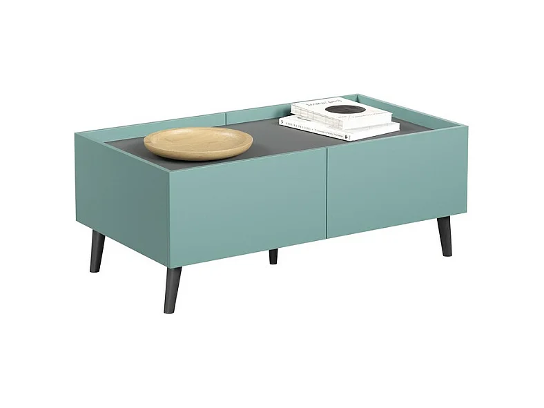 Table d'Appoint Melton, Bleu, 110x44x60 cm, Epikasa