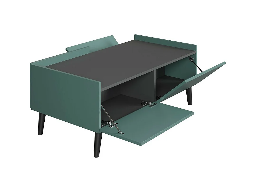 Table d'Appoint Melton, Bleu, 110x44x60 cm, Epikasa