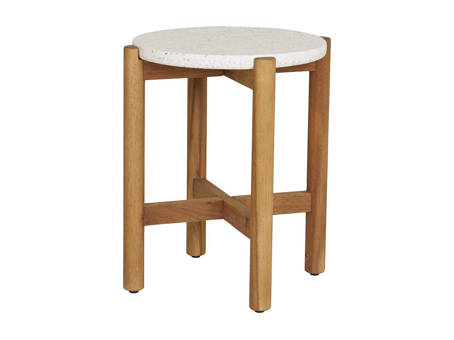 Table d'Appoint Terracina, Marron, 37x37x46 cm, Seven Design