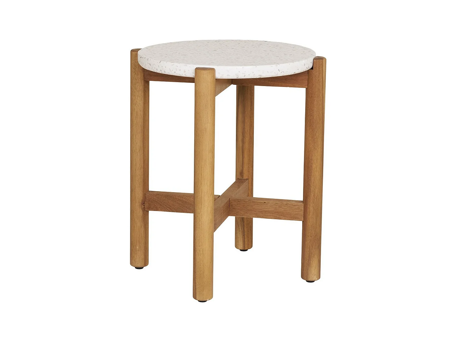 Table d'Appoint Terracina, Marron, 37x37x46 cm, Epikasa