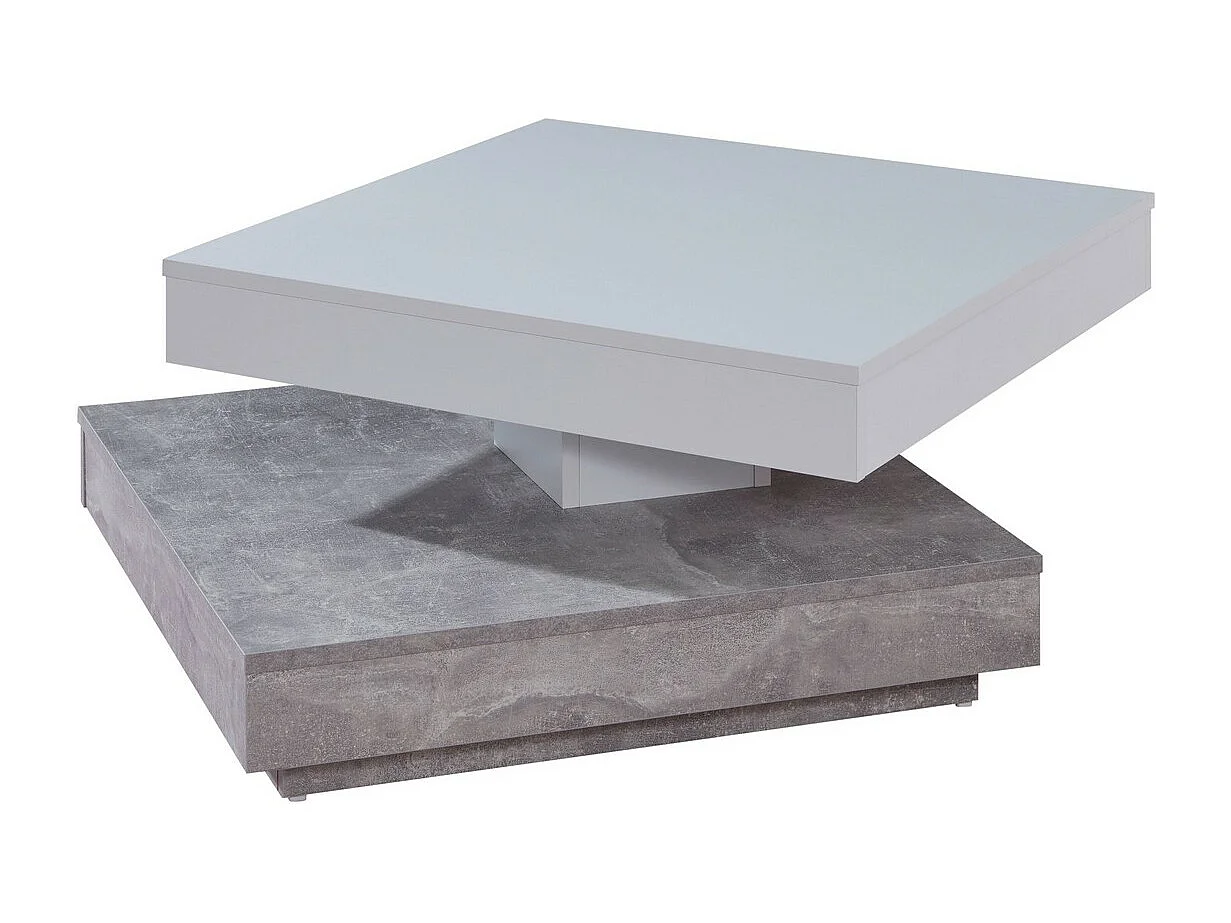 Table d'Appoint Universe, Gris, 70x70x35 cm, Seven Design
