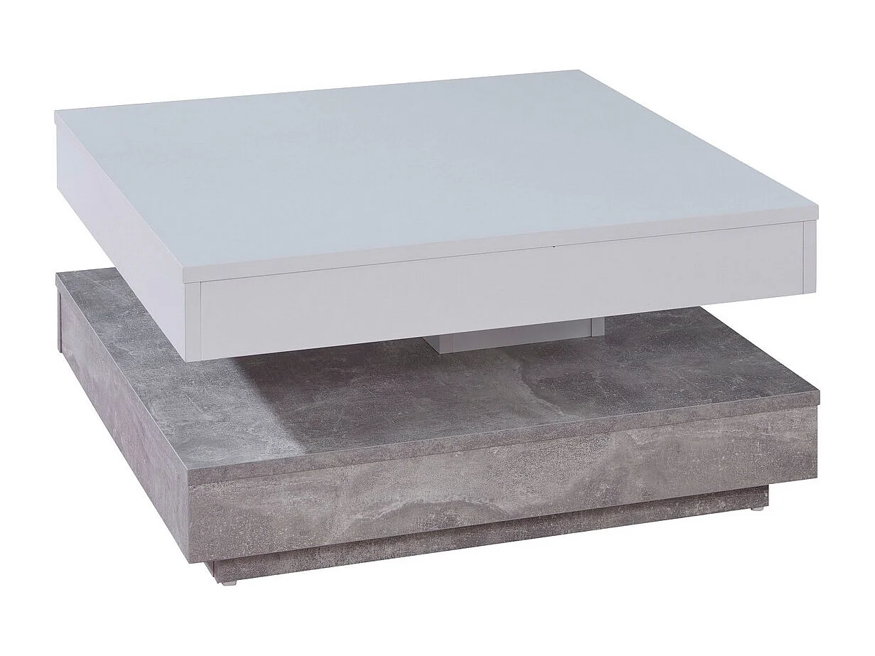 Table d'Appoint Universe, Gris, 70x70x35 cm, Seven Design