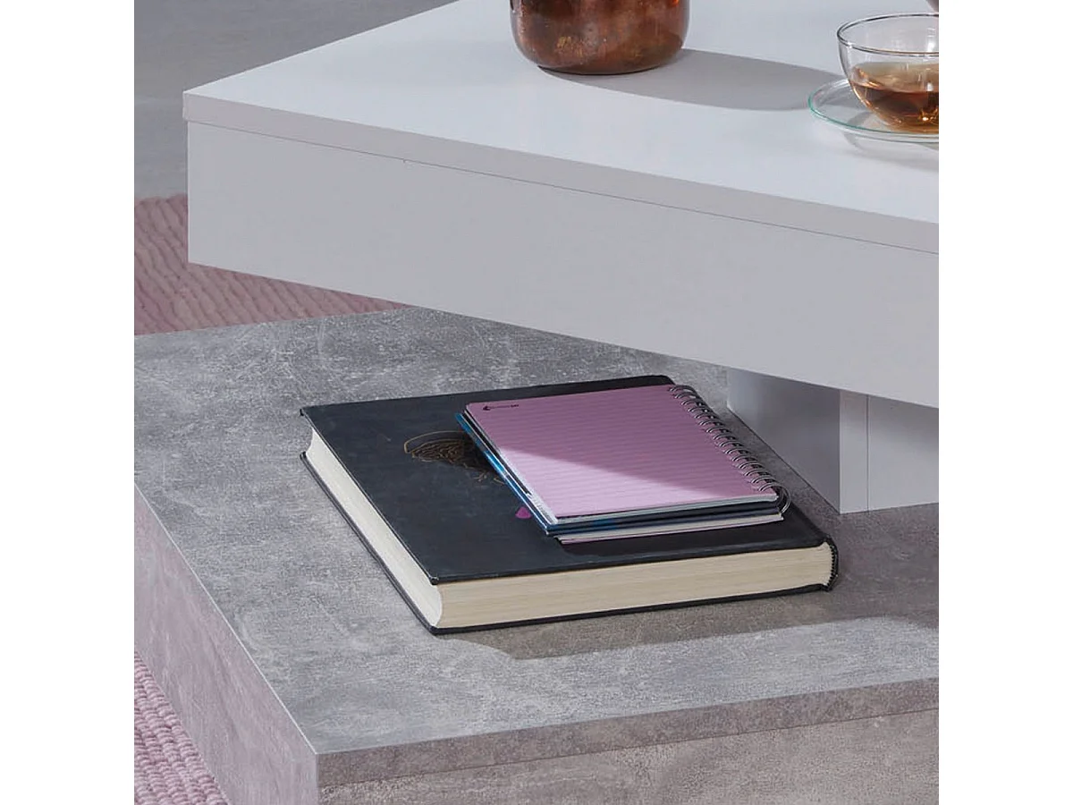 Table d'Appoint Universe, Gris, 70x70x35 cm, Seven Design