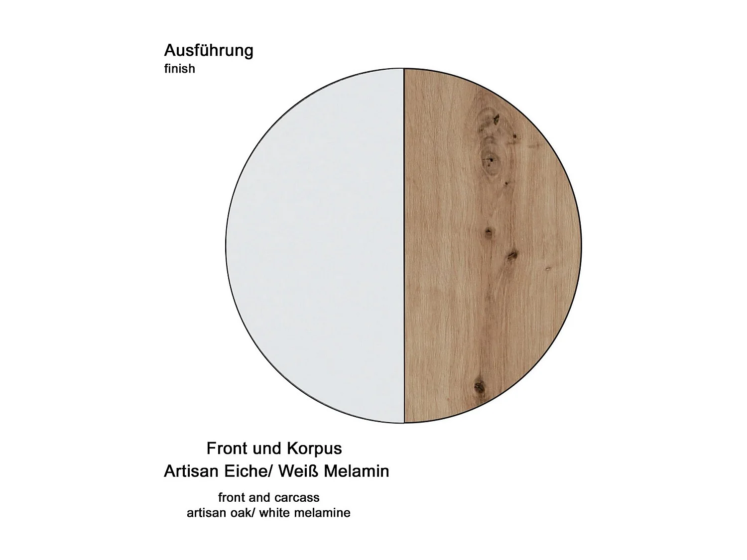 Table d'Appoint Universe, Blanc, 70x70x46 cm, Seven Design