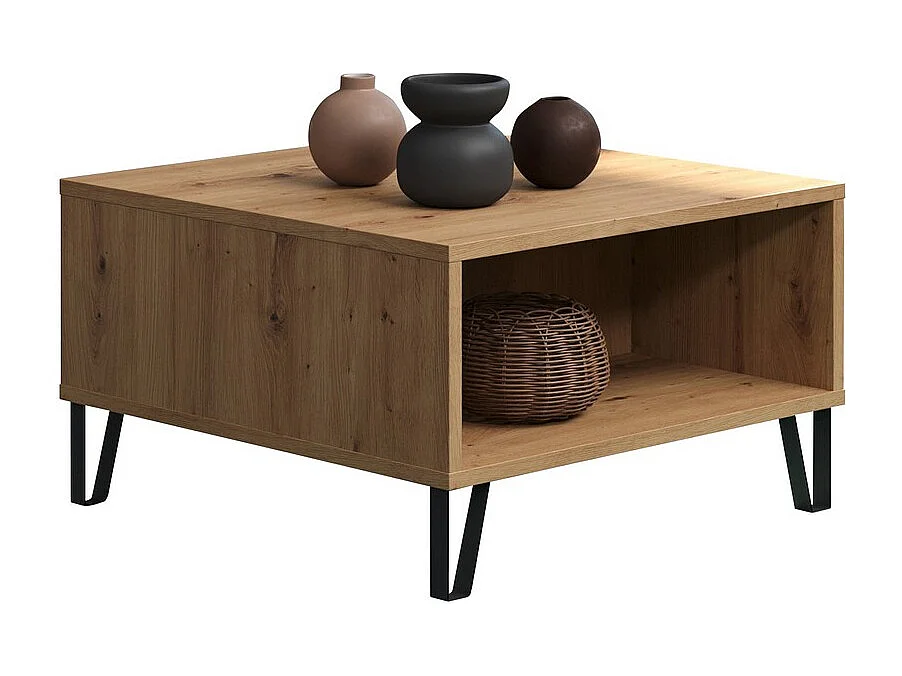Koffietafel TouchWO, Bruin, 60x37x60 cm, Epikasa