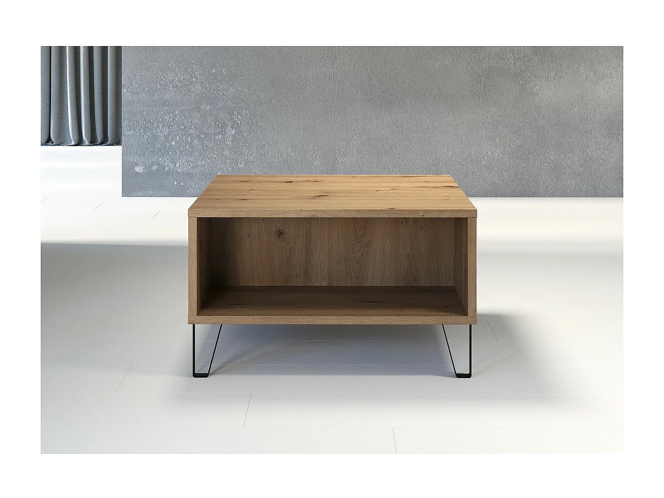 Koffietafel TouchWO, Bruin, 60x37x60 cm, Epikasa