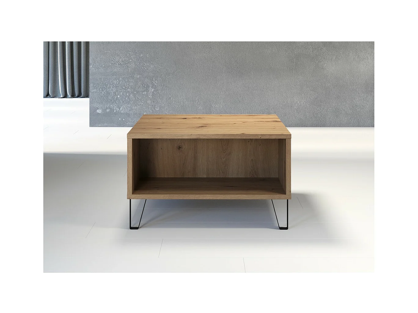 Table d'Appoint TouchWO, Marron, 60x37x60 cm, Epikasa
