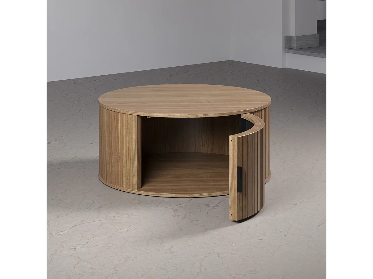 Koffietafel Ronin, Bruin, 80x80x36 cm, Seven Design