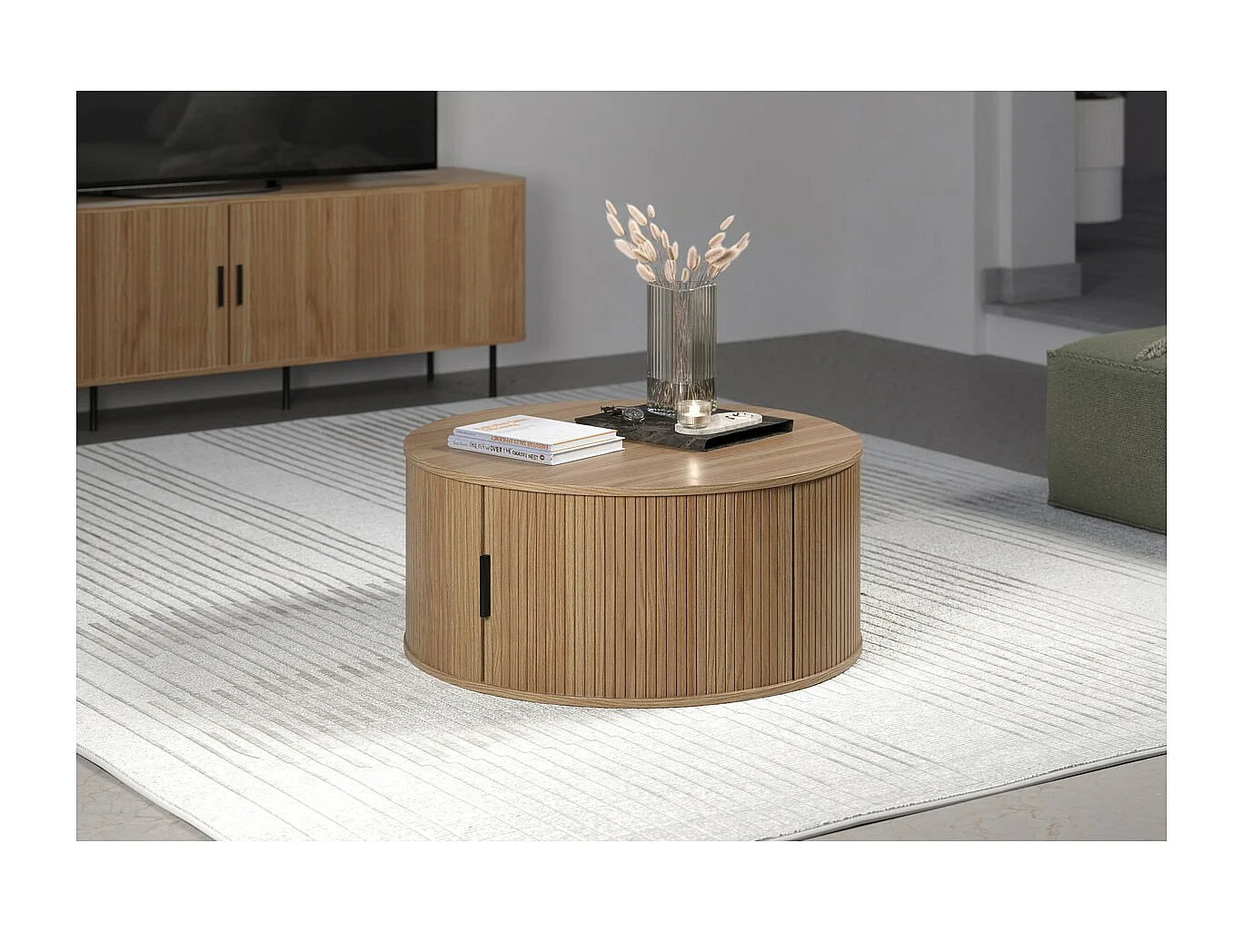 Koffietafel Ronin, Bruin, 80x80x36 cm, Seven Design