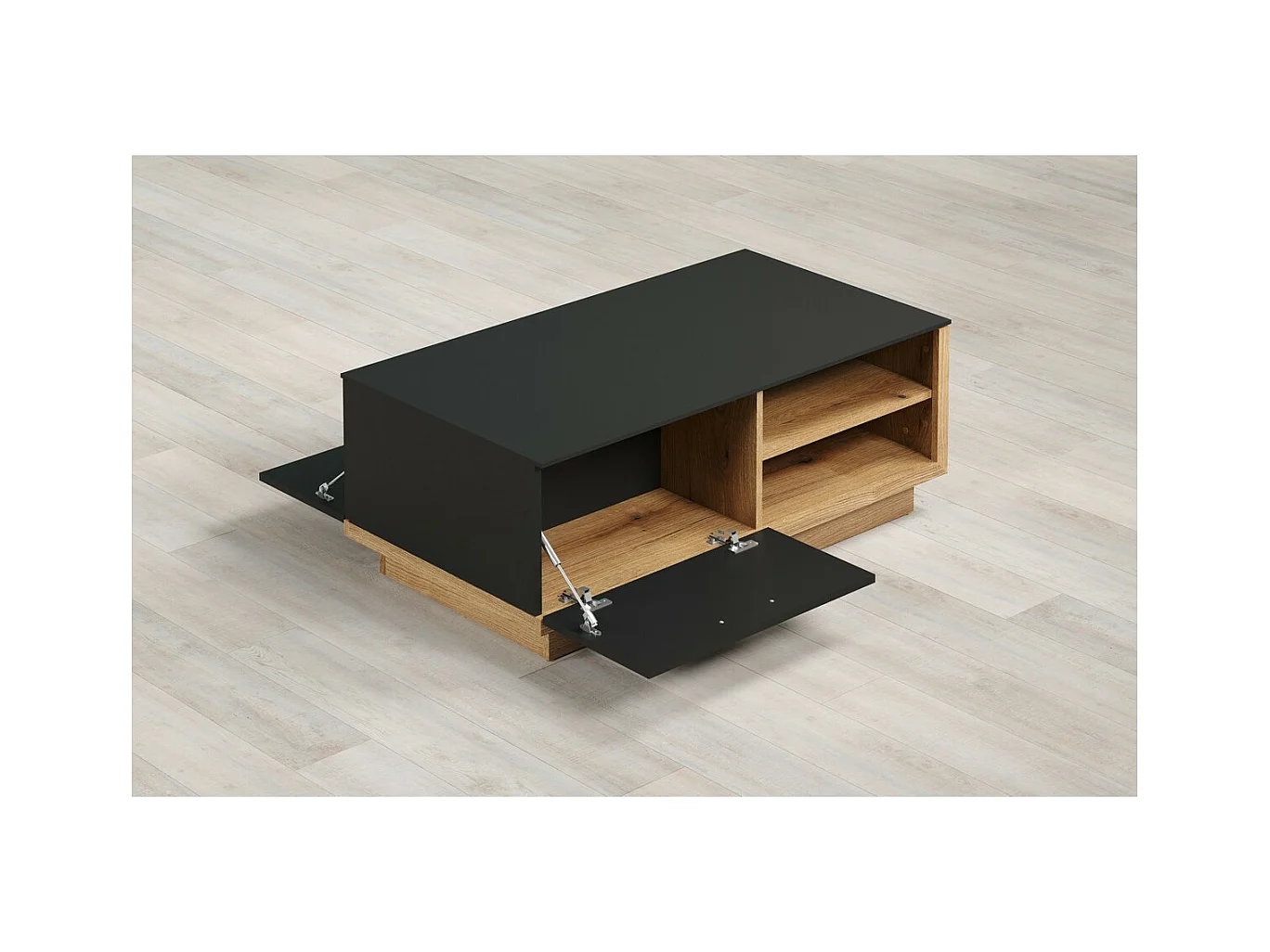 Koffietafel Synnax, Antraciet, 110x42x60 cm, Epikasa