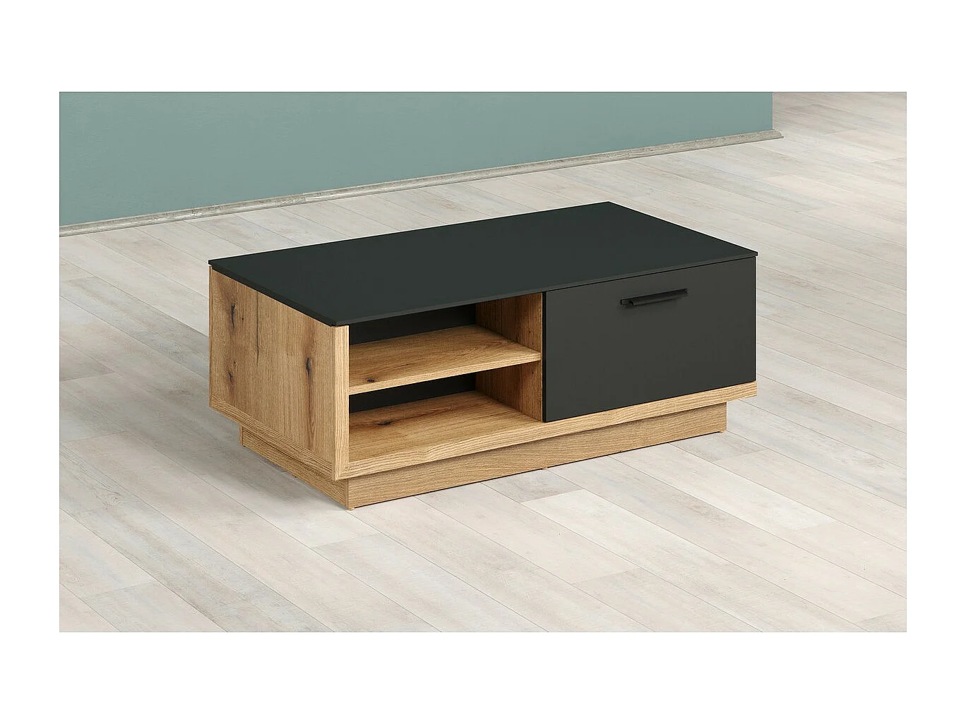 Koffietafel Synnax, Antraciet, 110x42x60 cm, Seven Design