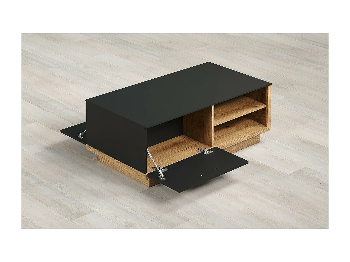 Koffietafel Synnax, Antraciet, 110x42x60 cm, Seven Design