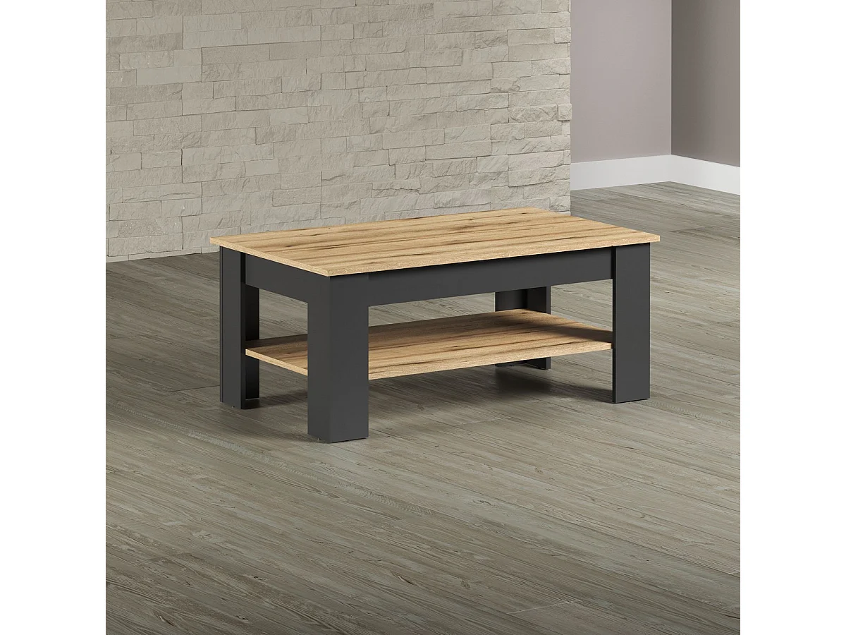 Table d'Appoint Universe, Anthracite, 110x65x47 cm, Seven Design