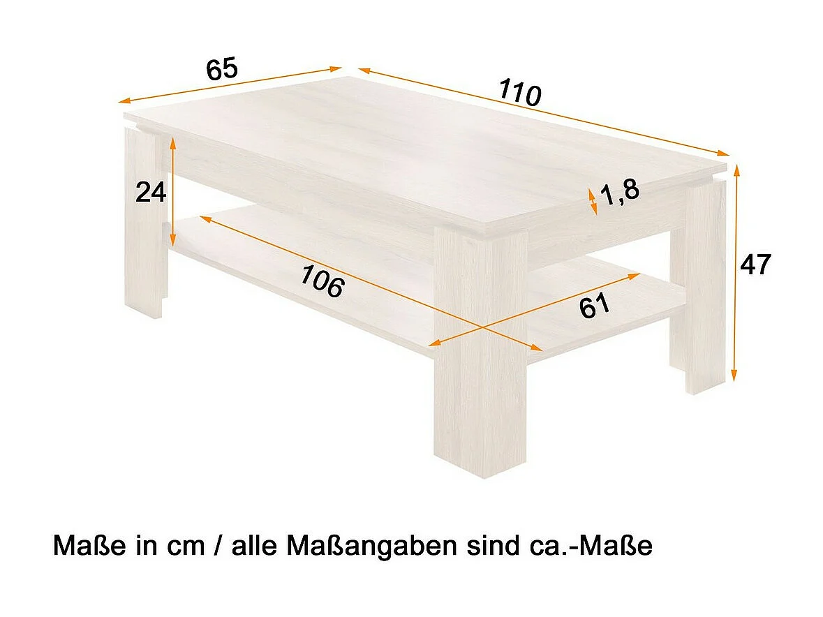 Table d'Appoint Universe, Gris, 110x65x47 cm, Seven Design