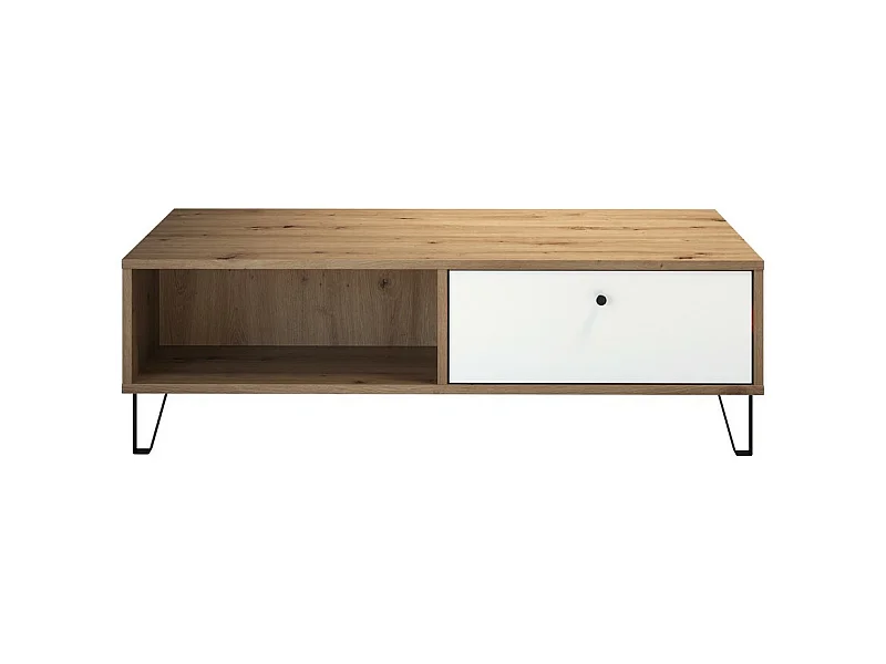 Koffietafel Touch, Wit, 120x37x60 cm, Epikasa